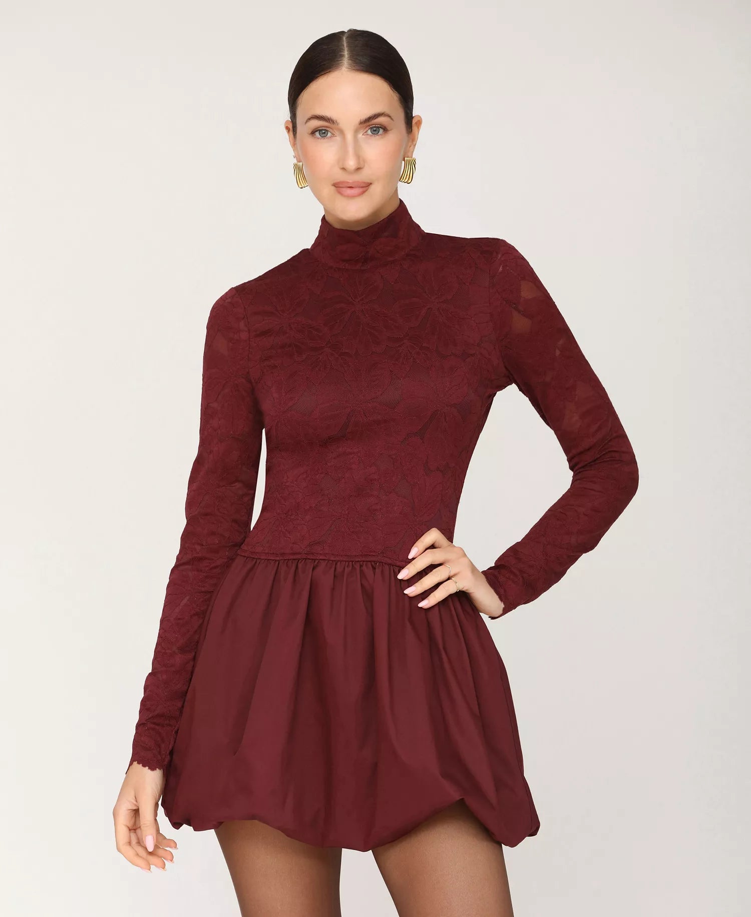 CalmedFit - Scarlet Elegance Mini Dress